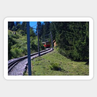 Switzerland - Mountains with train Sticker